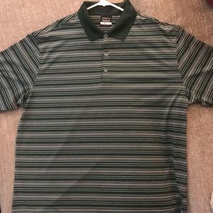 Men’s Nike golf shirt, size XL, green stripes
